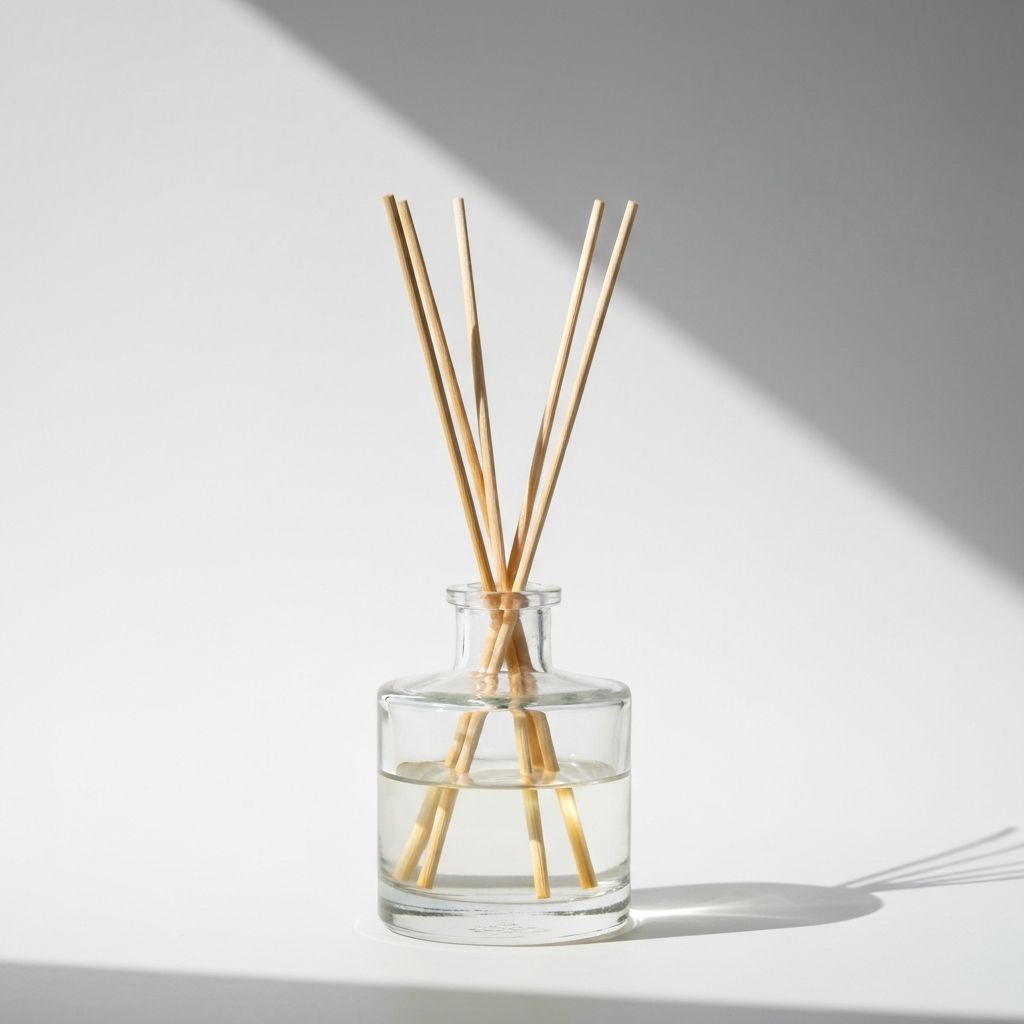 Transparenter Glaskörper mit Duftpälchen und natürlichem Öl